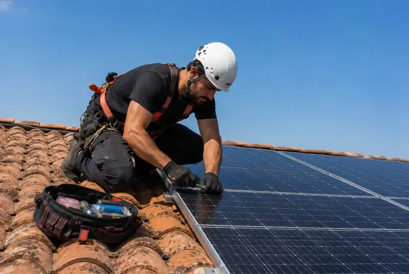 Maintenance et monitoring de panneaux solaires au Pradet