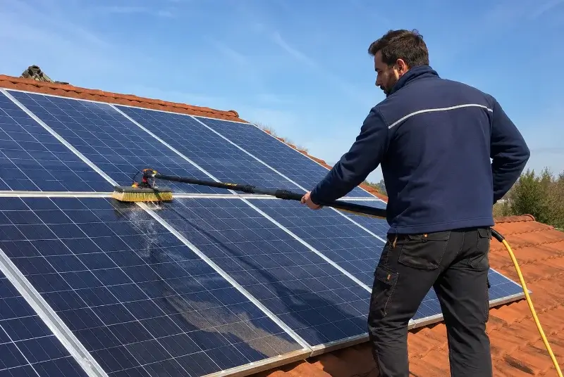 Nettoyage et entretien de panneaux solaires au Pradet